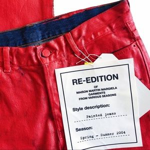 Maison Martin Margiela (MMM) x H&M RARE Red Denim
